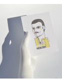 Ilustración Freddie Mercury de Olalla Ruiz