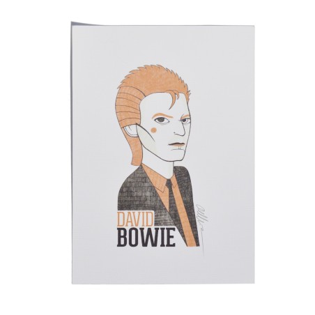 Illustration of David Bowie by Olalla Ruiz