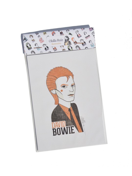 Illustration of David Bowie by Olalla Ruiz