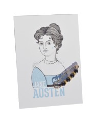 Ilustración Jane Austen de Olalla Ruiz
