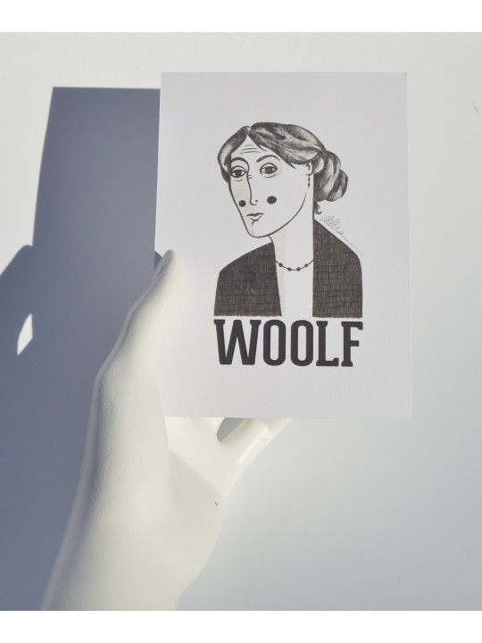 Ilustración Virginia Woolf de Olalla Ruiz
