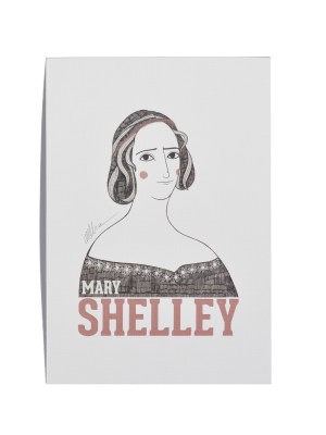 Ilustración Mary Shelley de Olalla Ruiz