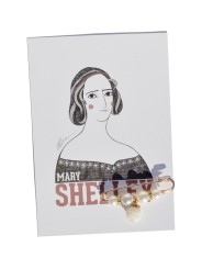 Illustration of Mary Shelley by Olalla Ruiz
