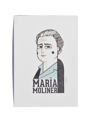 Illustration of María Moliner by Olalla Ruiz