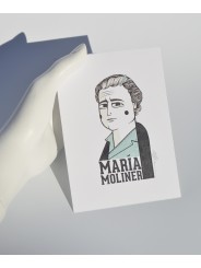 Illustration of María Moliner by Olalla Ruiz