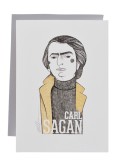 Illustration of Carl Sagan by Olalla Ruiz