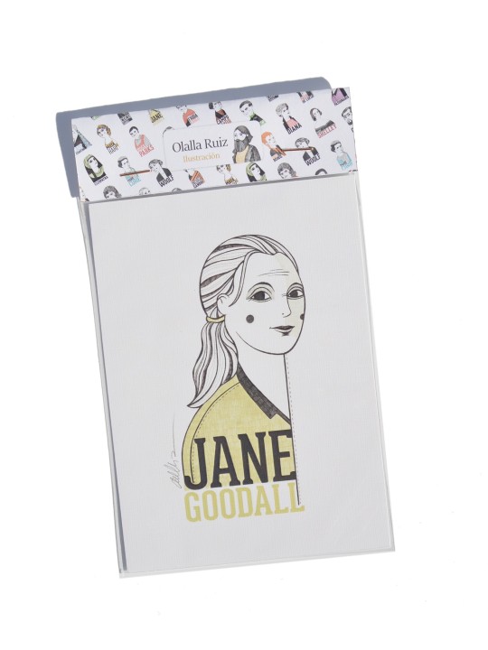 Illustration of Jane Goodall by Olalla Ruiz