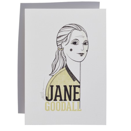 Illustration of Jane Goodall by Olalla Ruiz