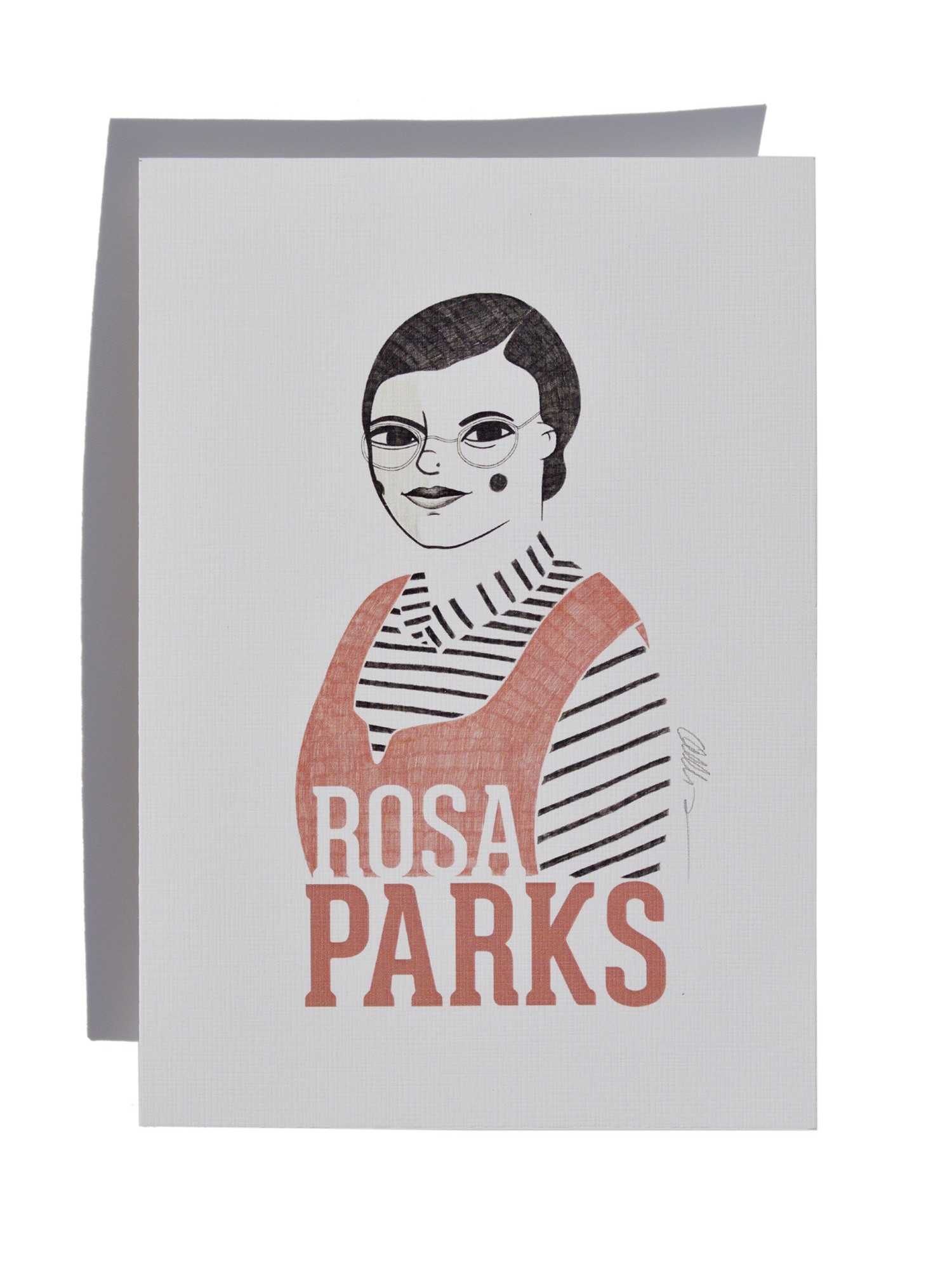 Illustration of Rosa Parks by Olalla Ruiz