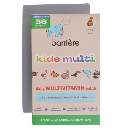 Parches de Multivitaminas de My Barrière Kids - Paquete de 36 / Reino Animal