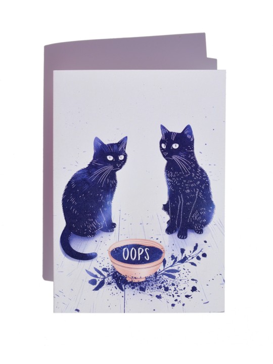 Botanopia "Oops" – Naughty cats accident - I’m Sorry Card