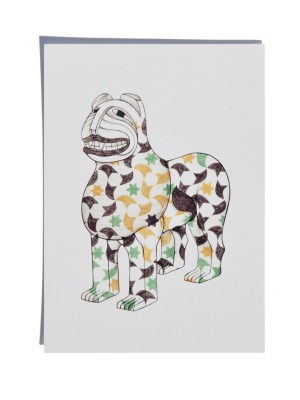 Postcard of the Lion Nasrid Tiles  from the Granada Lions