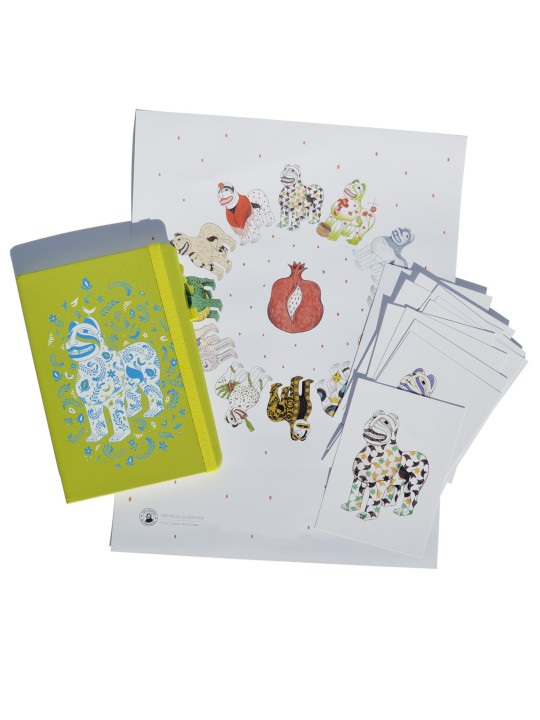 Lot of all the postcards from the Fuente de la Granada Collection of t