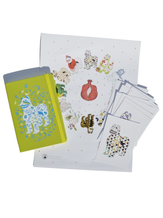 Postal León Federico García Lorca de Los Leones de Granada