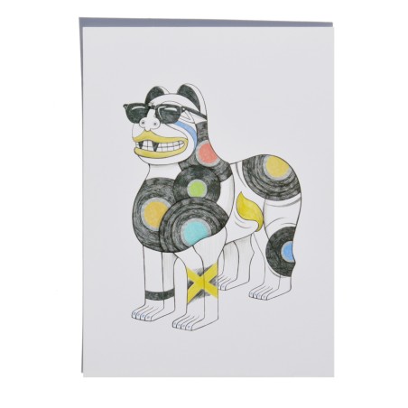 Postcard of the Lion "Musical Scene"  from the Granada Lions