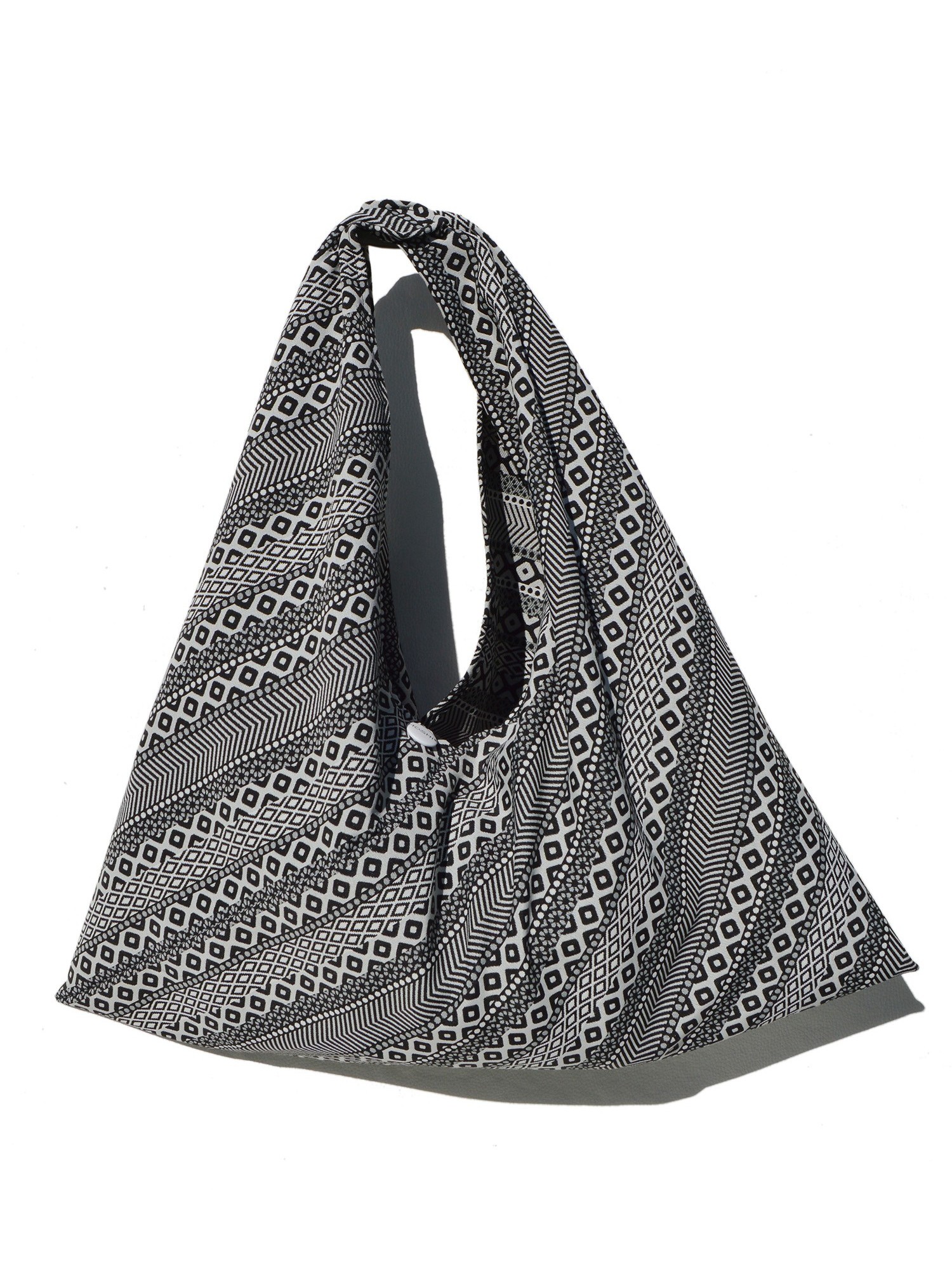 Bolso Japonés Azuma-Bukuro "Alpujarreño Blanco y negro" – Artesanía HOSHI*