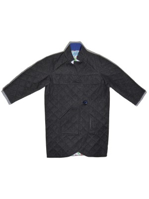 Abrigo Reversible enguatado en Denim de San Fabrizzio