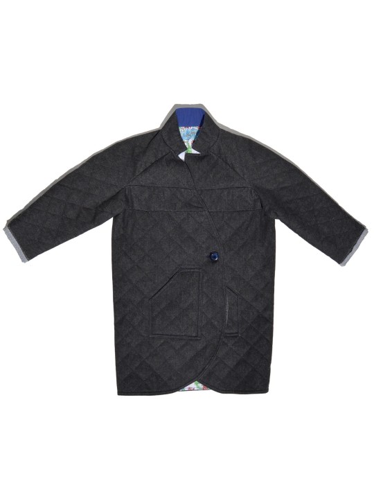 Abrigo Reversible enguatado en Denim de San Fabrizzio