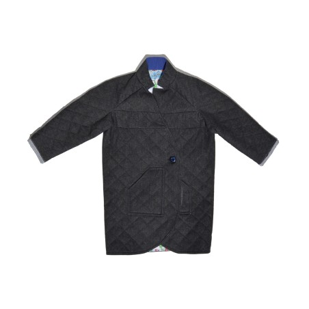 Abrigo Reversible enguatado en Denim de San Fabrizzio