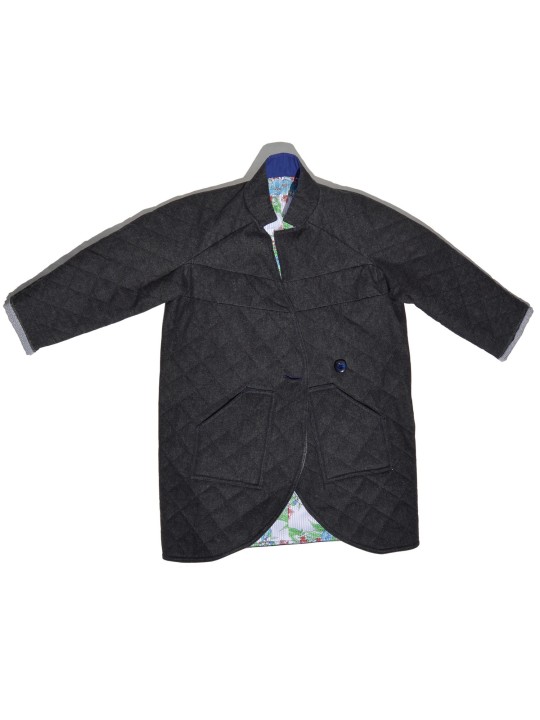 Abrigo Reversible enguatado en Denim de San Fabrizzio