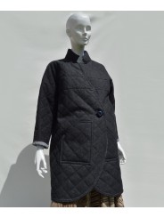 Abrigo Reversible enguatado en Denim de San Fabrizzio