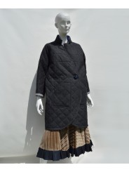 Abrigo Reversible enguatado en Denim de San Fabrizzio