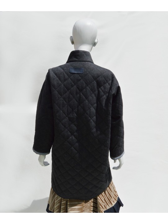 Abrigo Reversible enguatado en Denim de San Fabrizzio