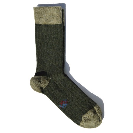 Miss Calcetín Olive green Low-Cut Wool Socks