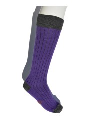 Miss Calcetín Purple High- Wool Socks