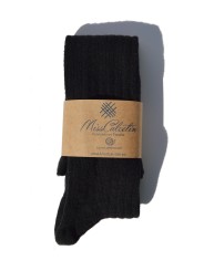 Calcetines de Lana Caña alta Negro  de Miss Calcetín