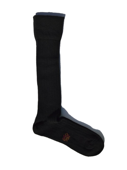 Miss Calcetín Black High-Cut Wool Socks