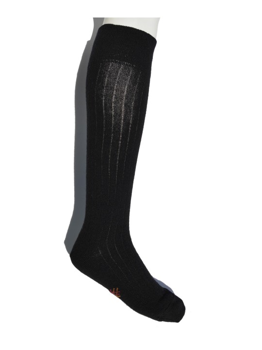 Miss Calcetín Black High-Cut Wool Socks