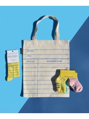 Bolsa de tela natural para tarjeta de biblioteca de Out of Print