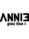 Annie goes blue